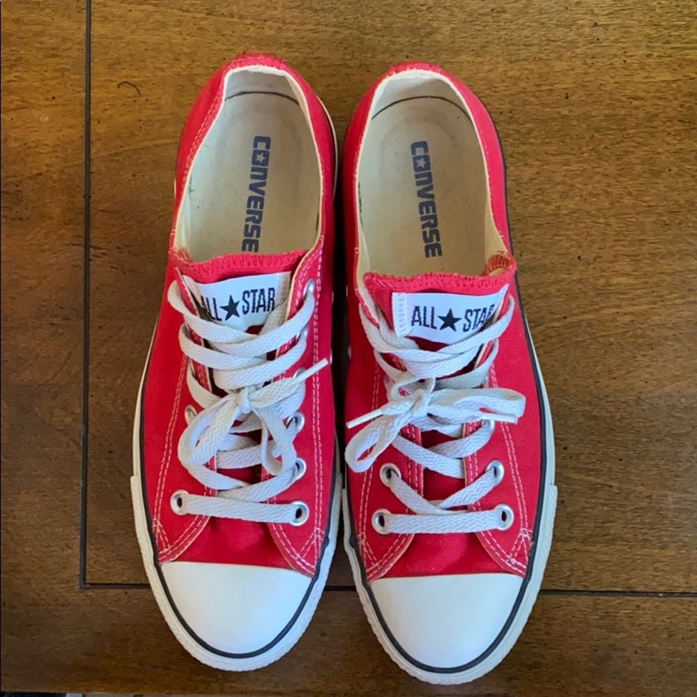 Red Converse Chuck Taylors LO All Stars Unisex